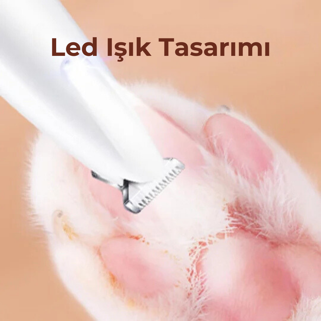 PatiKöşk™ LED Işıklı Su Geçirmez Pençe ve Tüy Düzeltici