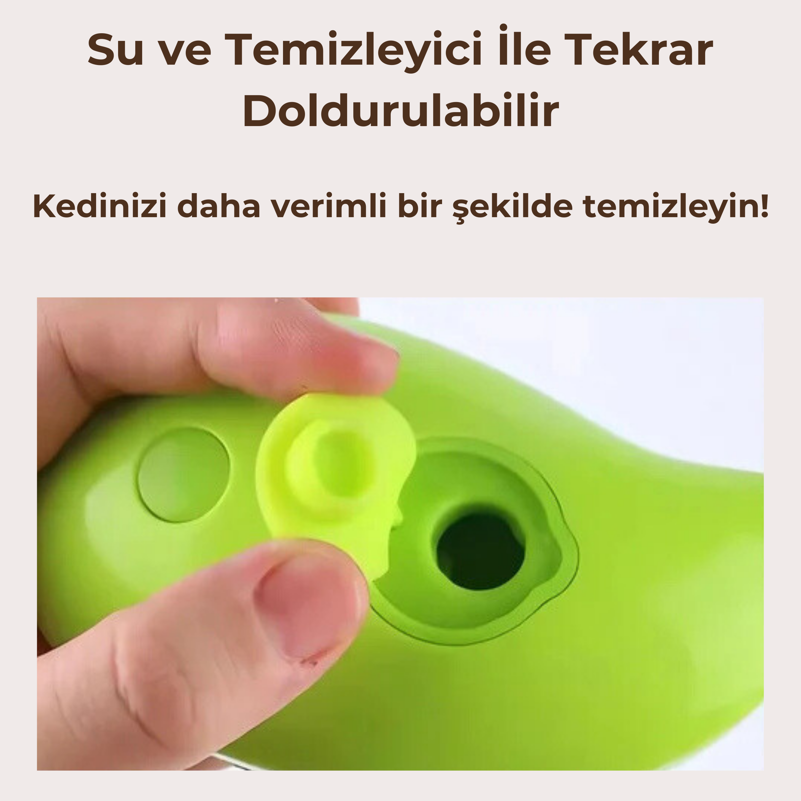 PatiKöşk™ USB Şarjlı 3'ü 1 Arada Buharlı Evcil Hayvan Bakım Fırçası (Tüy Alma, Temizleme ve Masaj Fonksiyonu)