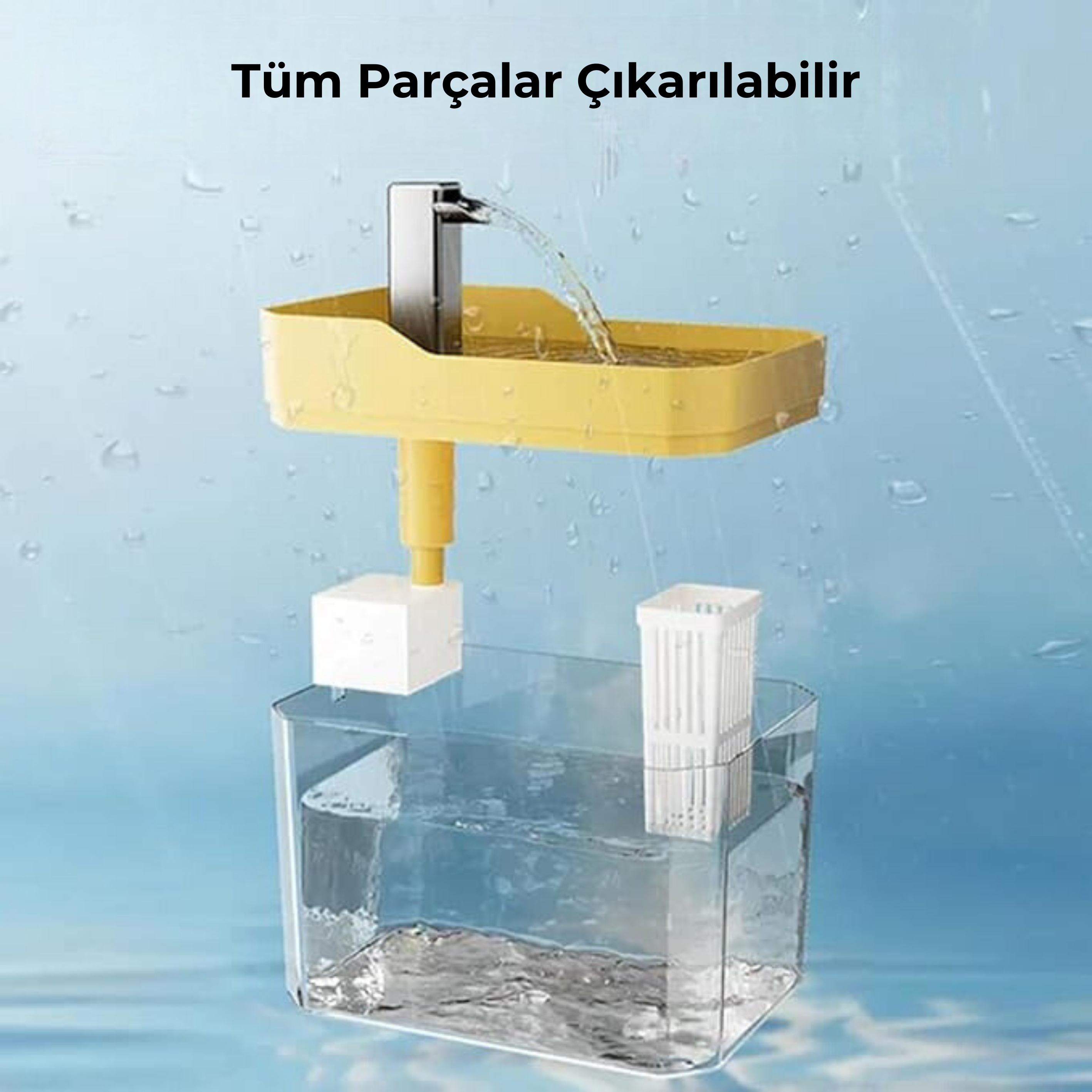 PatiKöşk™ Evcil Hayvanlar İçin Otomatik Su İçme Çeşmesi Dağıtıcısı